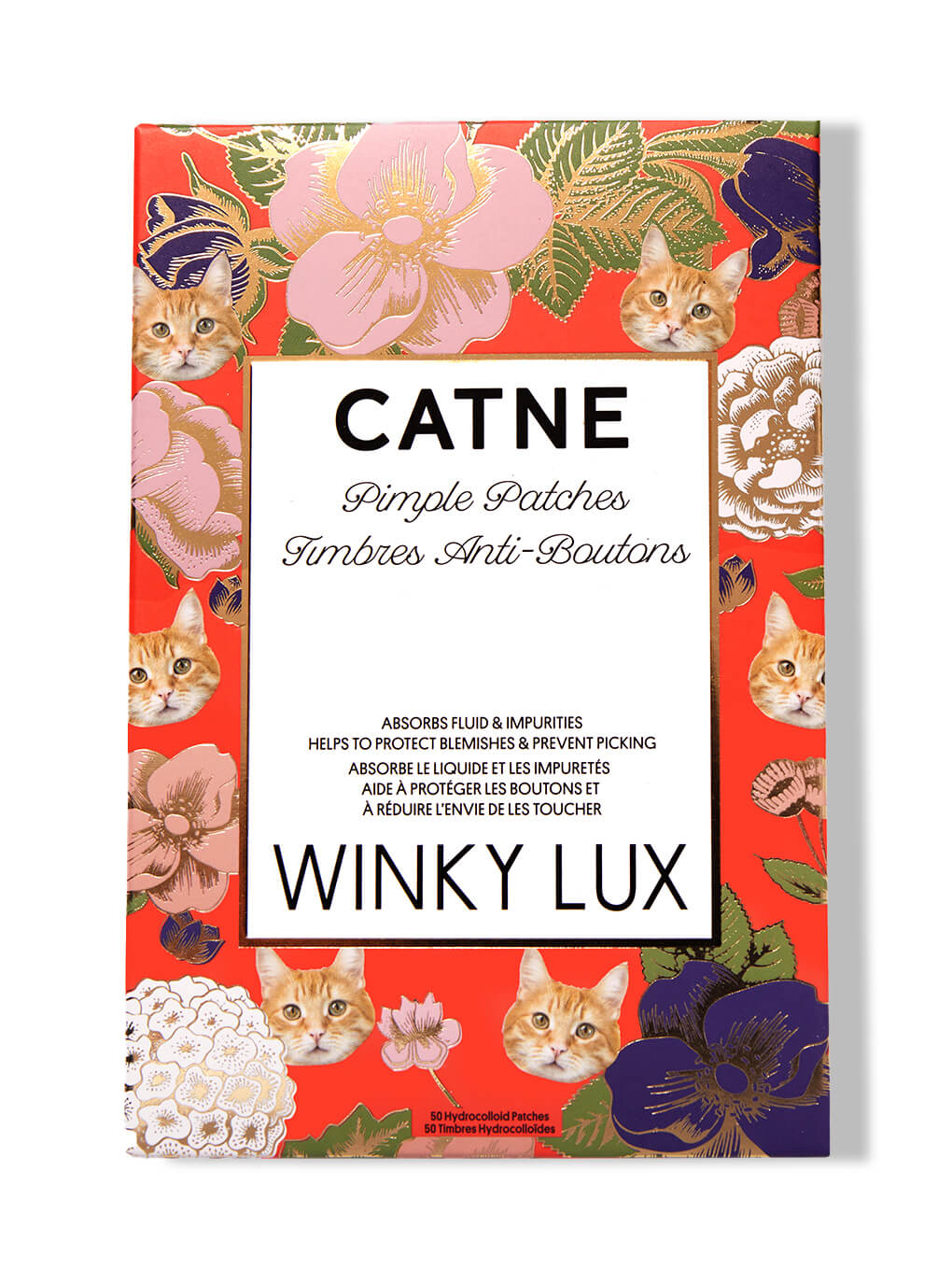 cat shaped pimple patches in box on white background cat shaped pimple patches in box on white background