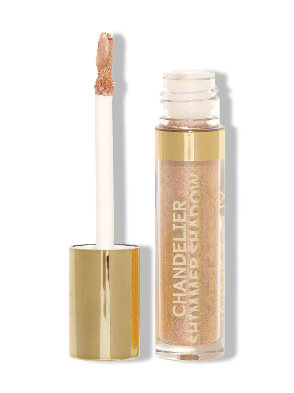 bottle pop -- chandelier shimmer shadow on white background