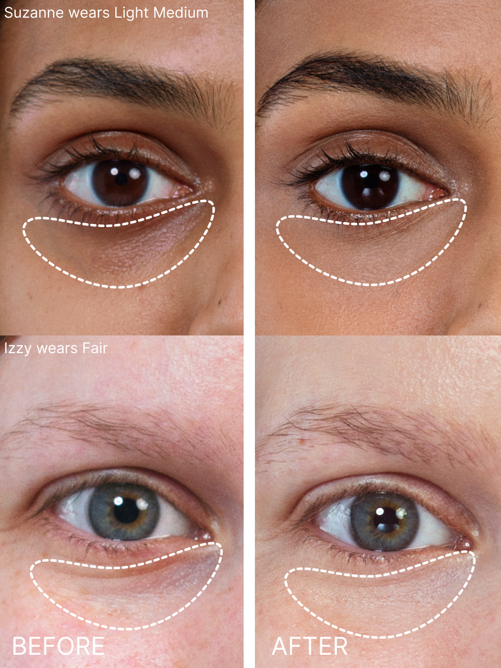 Fair  -- peeper perfect under eye concealer on white background