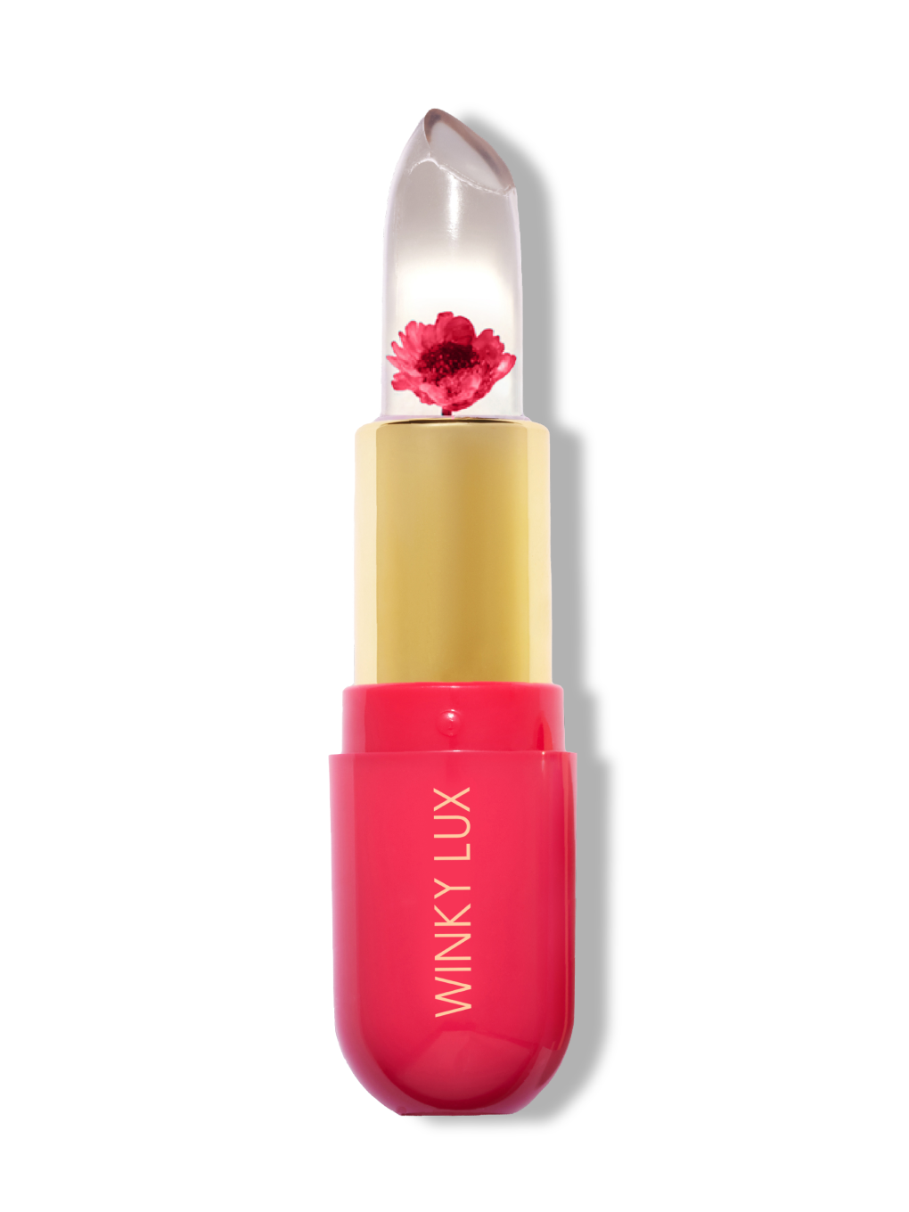pink -- flower lip balm
