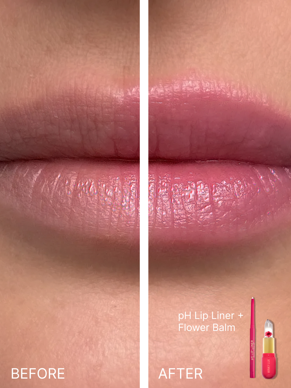 pink -- flower lip balm
