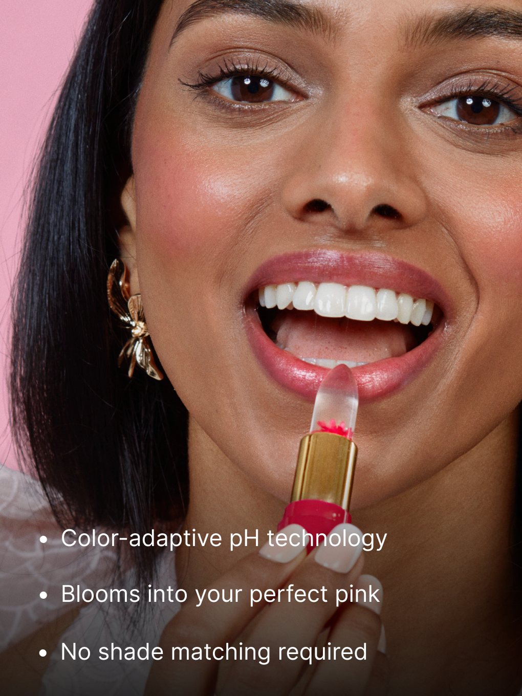 pink -- flower lip balm