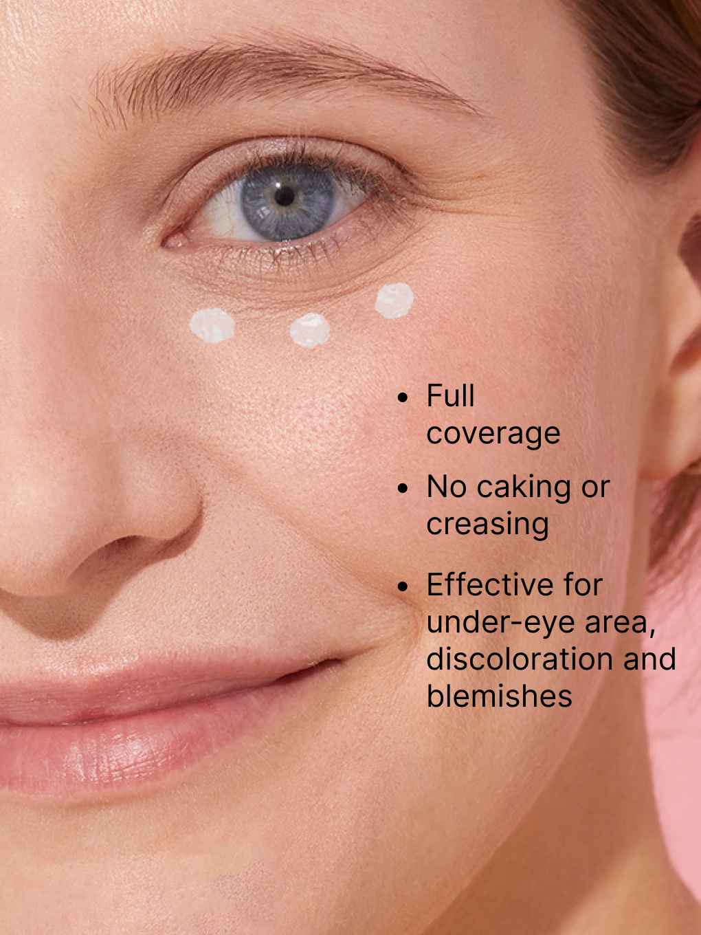 Fair -- peeper perfect under eye concealer on model