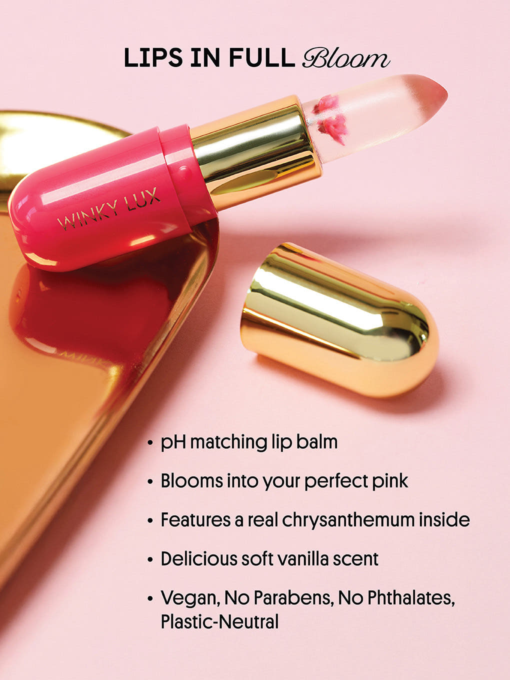 purple -- flower ph lip balm infographic