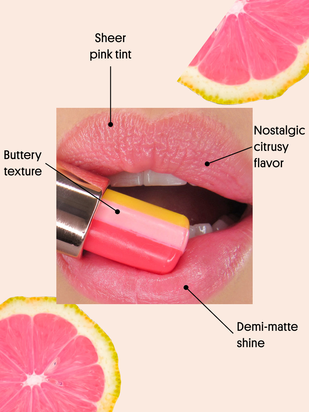 Pink Lemonade Tinted Lip Balm | Hydrates & Tints Lips | Winky Lux