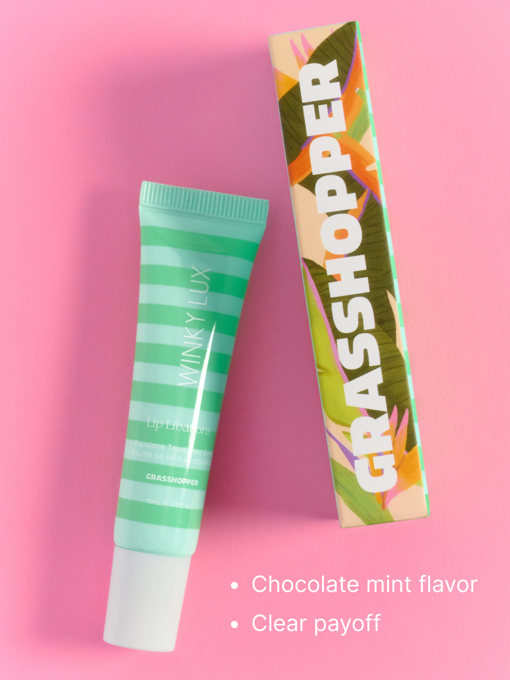 grasshopper -- product with box on pink background