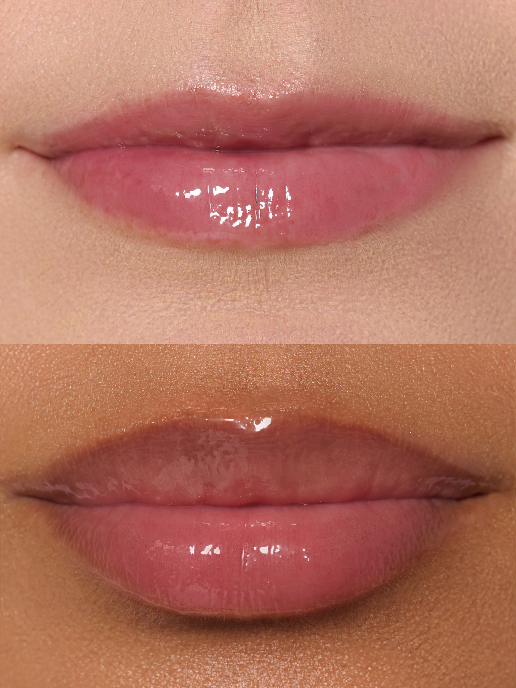 peach cooler -- two model lips