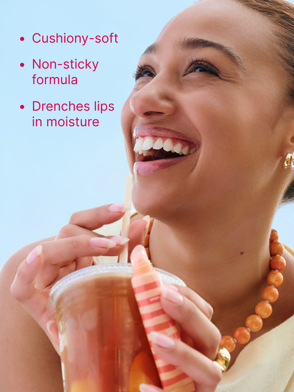 peach cooler -- model with peach cooler