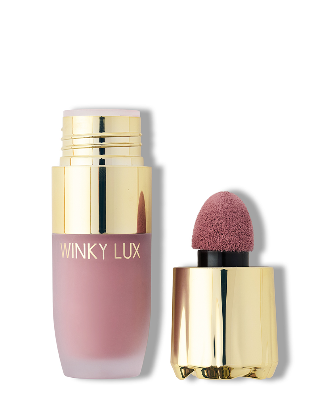 rose reverie  -- cheeky rose liquid blush with cap off on white background