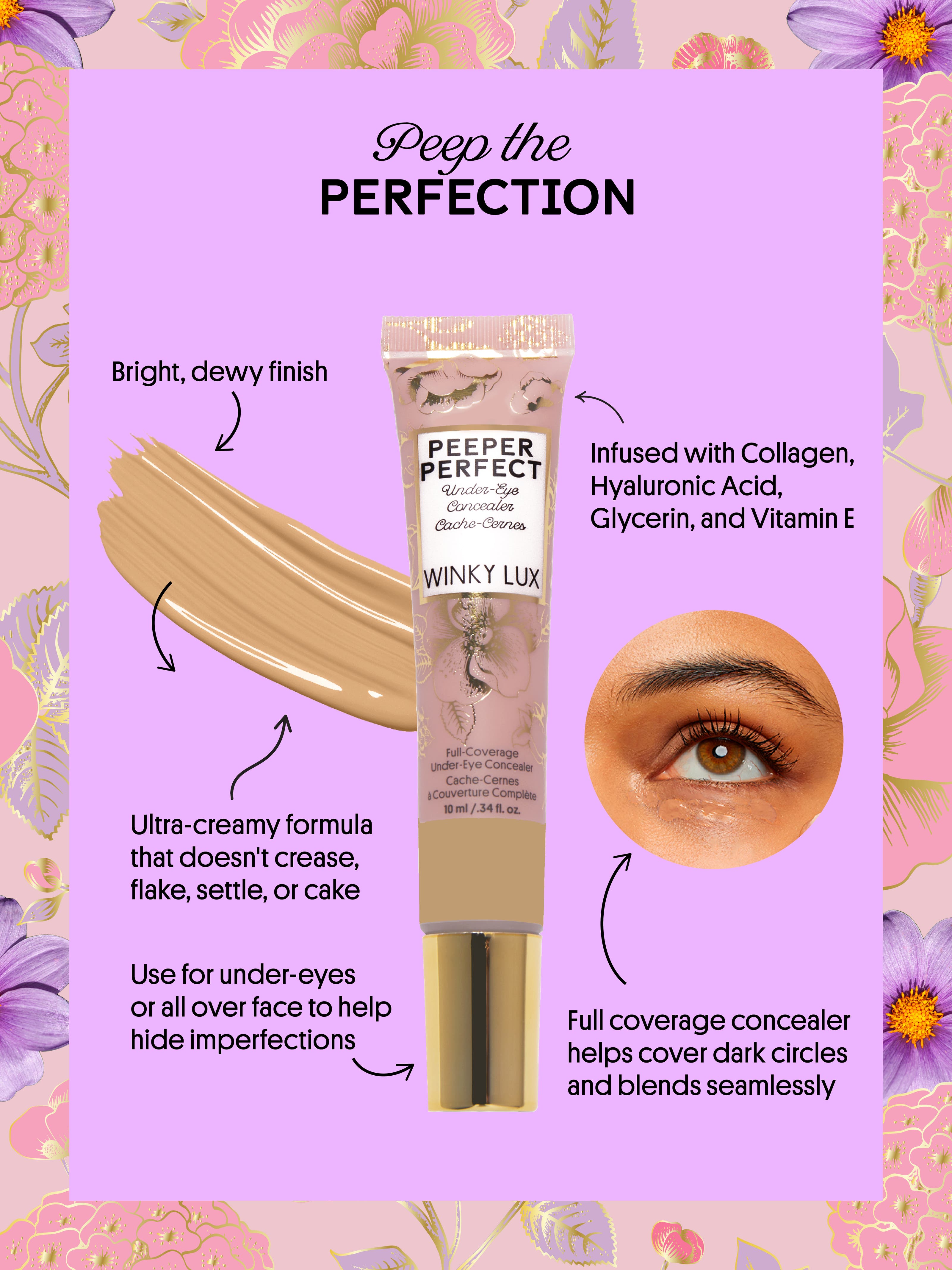 Fair -- peeper perfect under eye concealer on white background