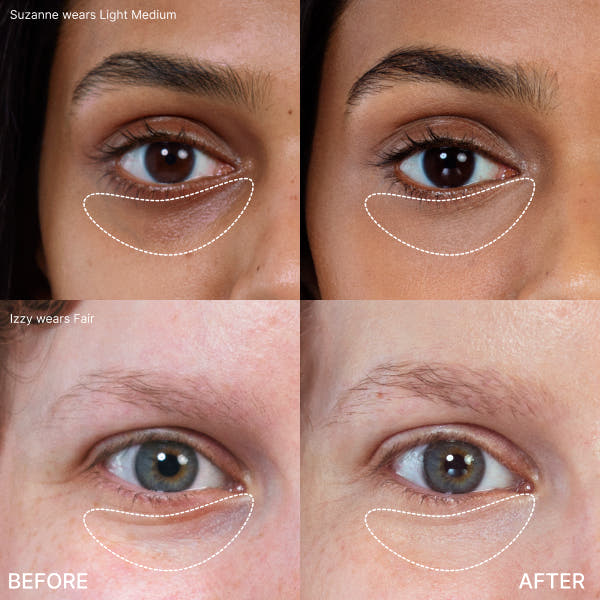 Very Fair  -- peeper perfect under eye concealer B&A on white background