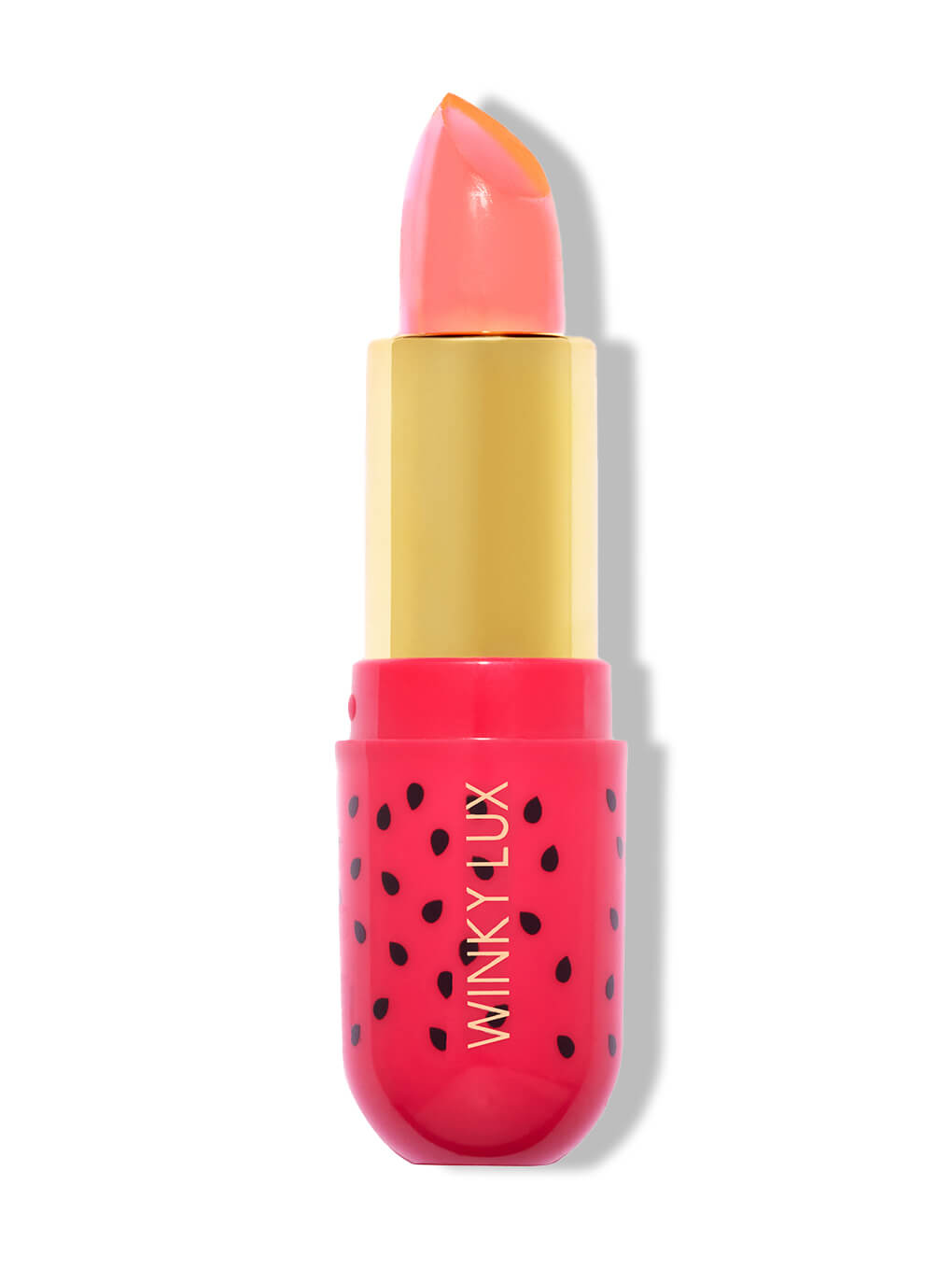 watermelon jelly ph lip balm on white background