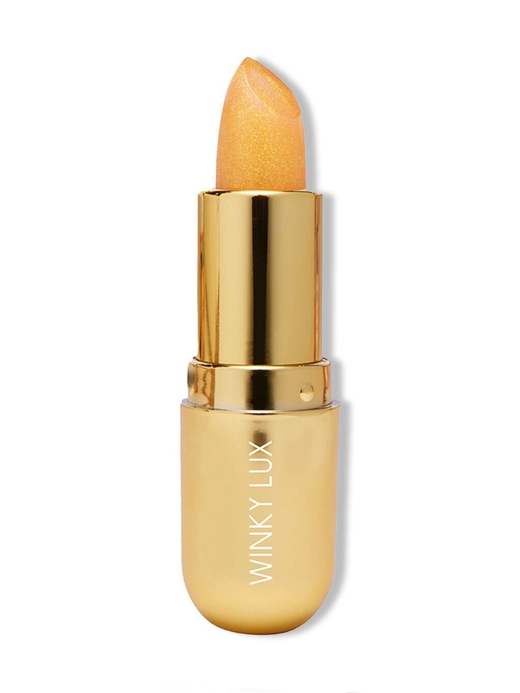 citrine ph color changing lip balm on white background