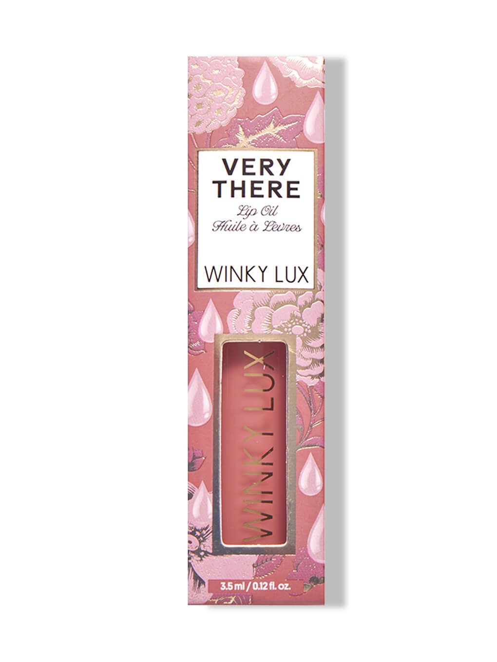 Muse -- tinted lip oil in sheer pink in box on white background