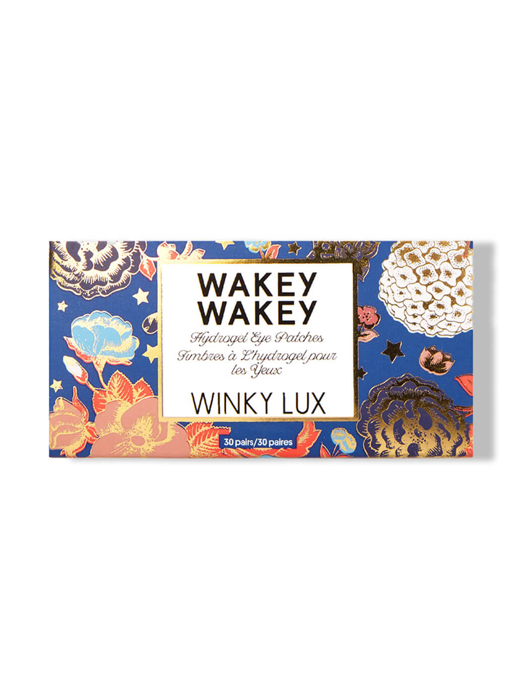 wakey wakey hydrogel under eye patches in box on white background