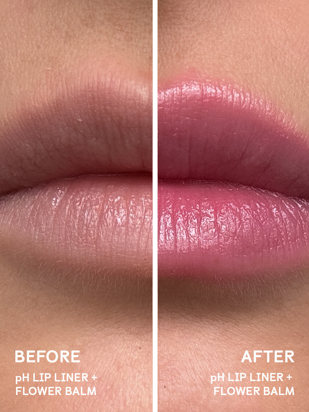purple -- flower ph lip balm before and afters
