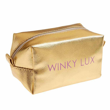 Winky Lux Gold Makeup Bag